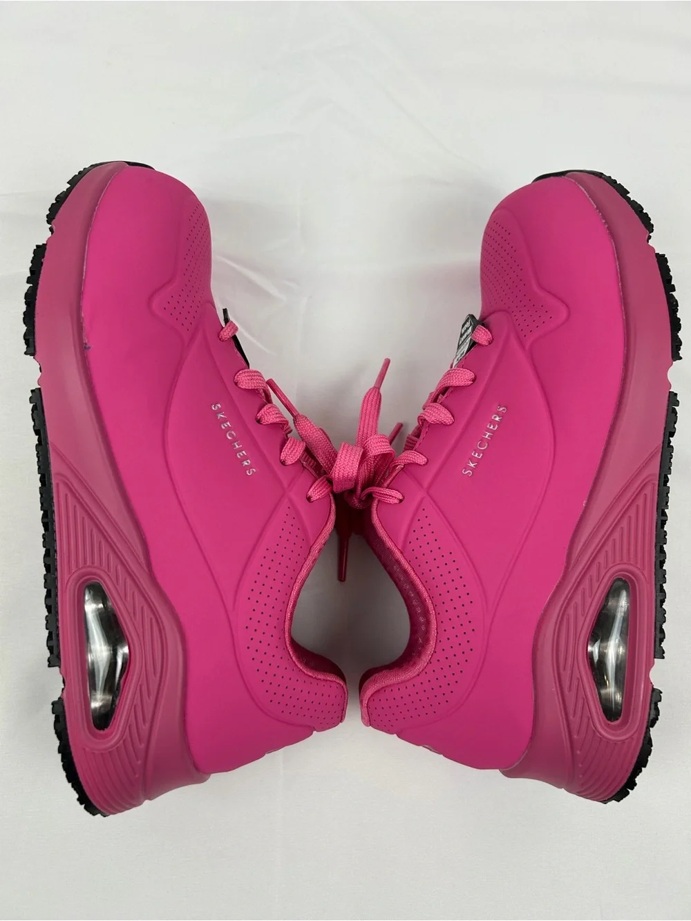 NEW Skechers Hard Composite Toe Slip Resistant Work Safety Shoes Women’s 7 Pink